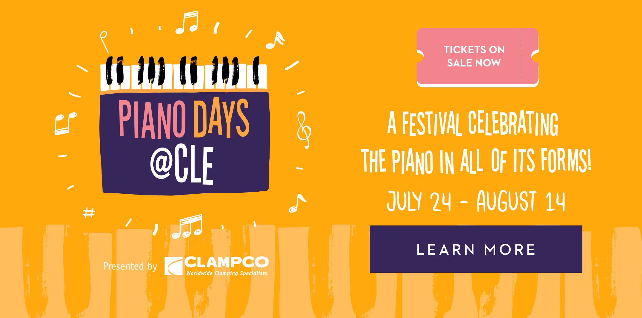 Piano Days @CLE July 24 - August 14, 2022