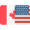 usa and canada flag combined