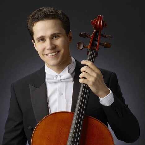 portrait of dane johansen with cello