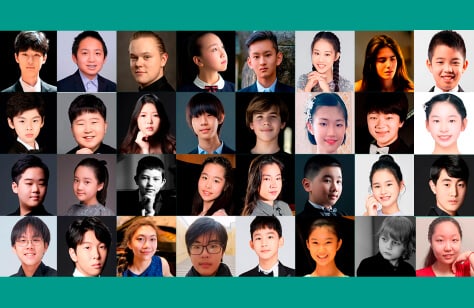 collage of headshots for cipc for young artists 2023 contestants